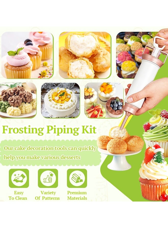 Cake Decorating Gun, Cupcake Icing Piping Kit, Cake Decorating Kit with 5 Piping Tips, Cupcake Injector/Decorating Icing Set - Image 5